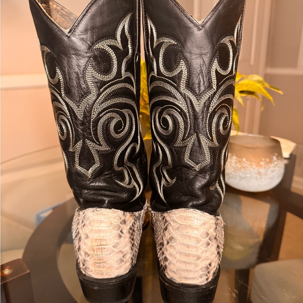Los Altos Python Cowboy Boots - Picture 6 of 6
